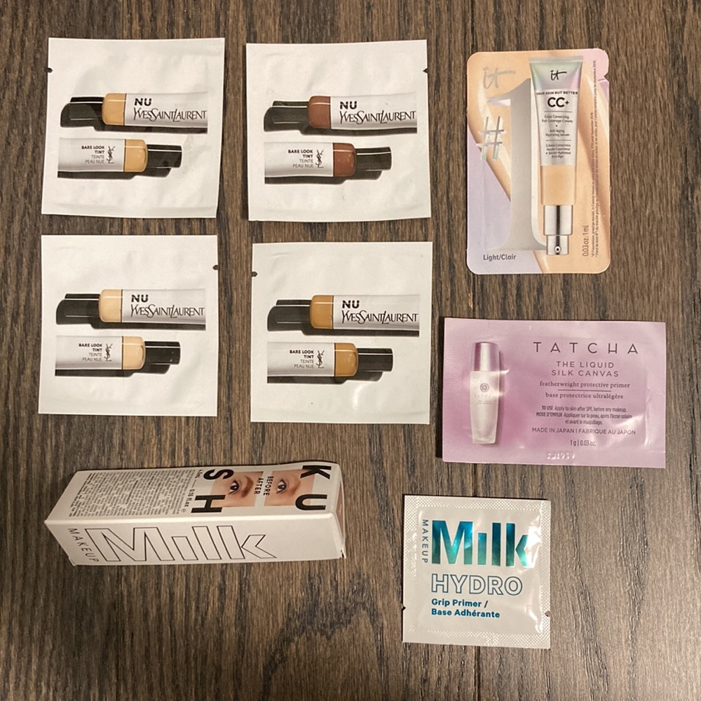 Milk makeup brow gel and samples